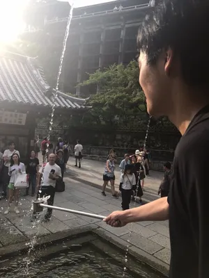 清水寺で再開したときの様子