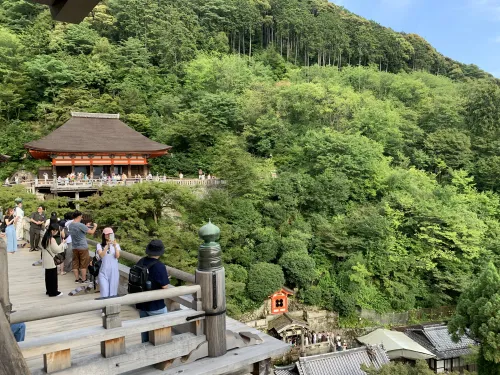 清水寺で再開したときの様子