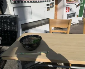 カレーうどんを注文した